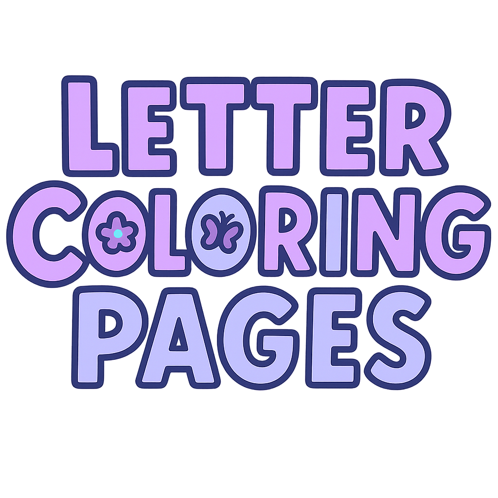 Letter coloring pages maker icon
